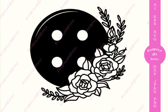 Evaluating Floral Button Sewing Clipart for Digital Crafting Projects