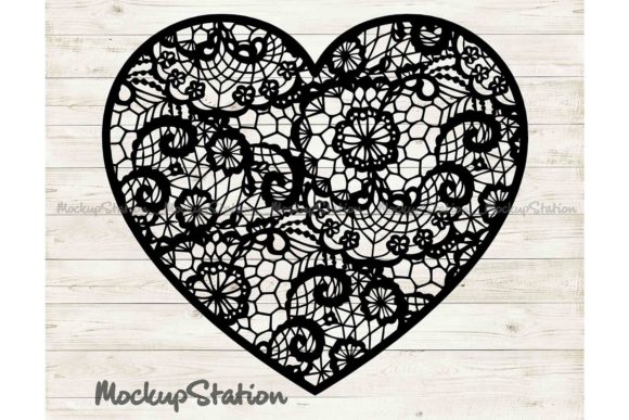 Evaluating Heart Mandala Floral Lace Decor for Digital Fabrication Projects
