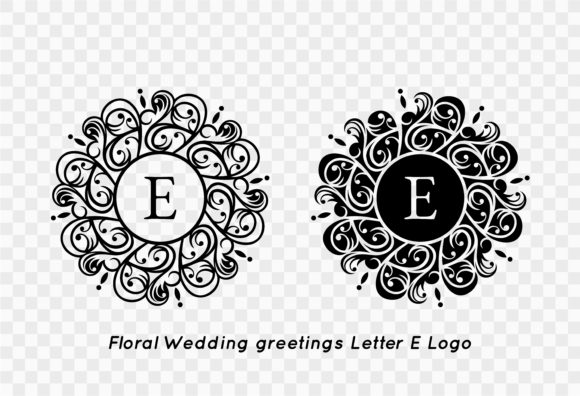 Evaluating the Letter E Floral Logo Graphic for Wedding and Event Stationery