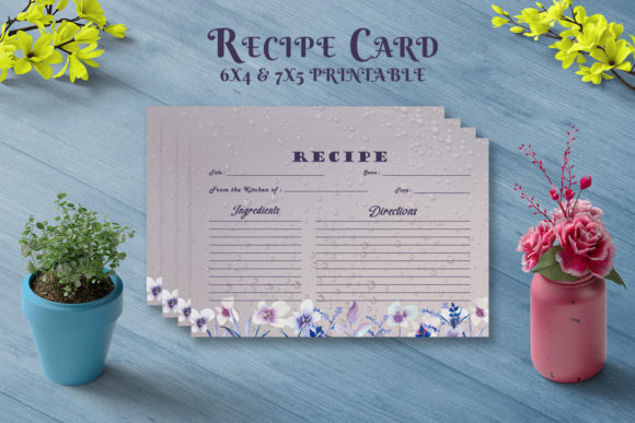 Evaluating the Utility and Design of Dark Floral Recipe Card Template V26