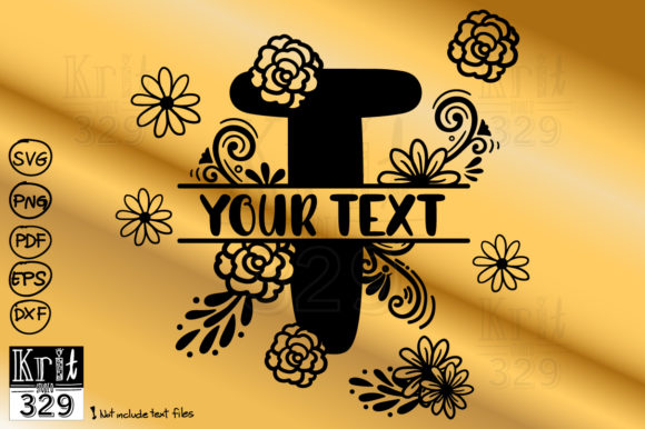 Floral Alphabet Monogram T: Strategic Applications for Creative Business and Personal Branding