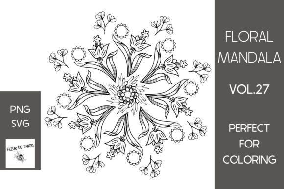 Floral Mandala Vol.27: Versatile Digital Designs for Crafting and KDP Publishing