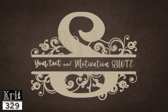 Floral Vine Alphabet Split Monogram S: Strategic Application for Creative Projects