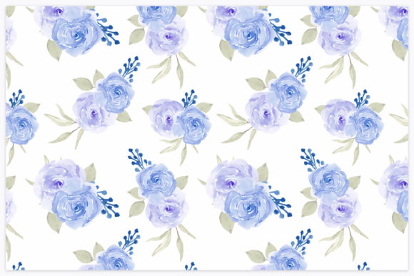Integrating the Blue Rose Floral Watercolor Pattern into Professional and Creative Workflows