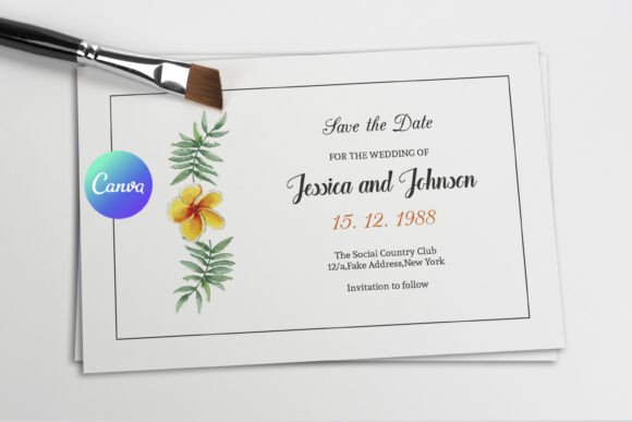 Mastering DIY Wedding Stationery: A Guide to Watercolor Floral Save the Date Templates