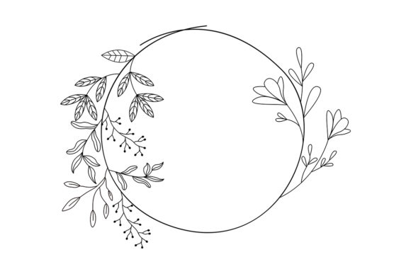 Maximizing Design Versatility with Floral Round Frame No.5