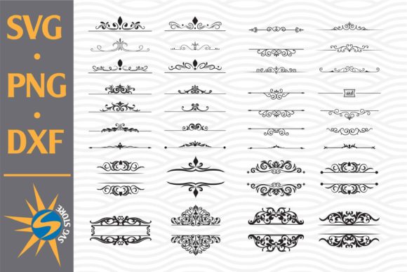 Ornament Floral Dividers: Versatile Design Assets
