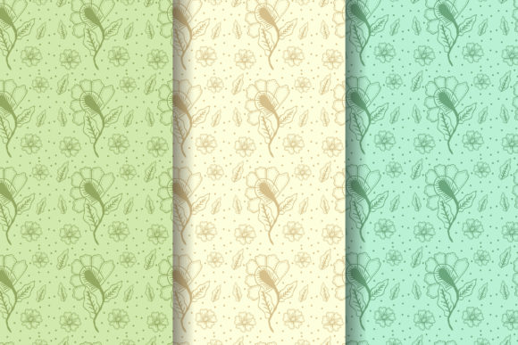 Pastel Batik Floral Vectors for Modern Design