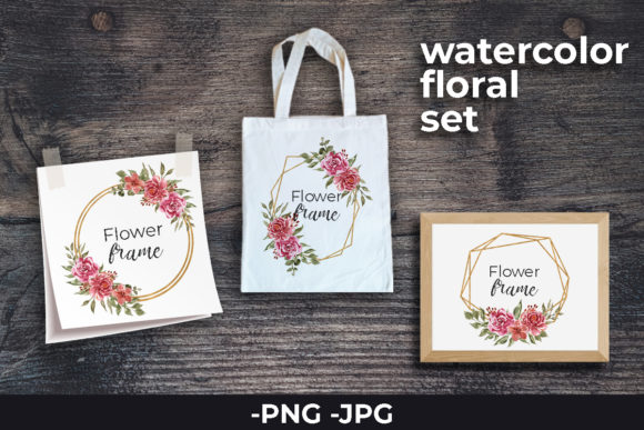 Strategic Application of Watercolor Floral Frame Set Clip Art in Visual Communication